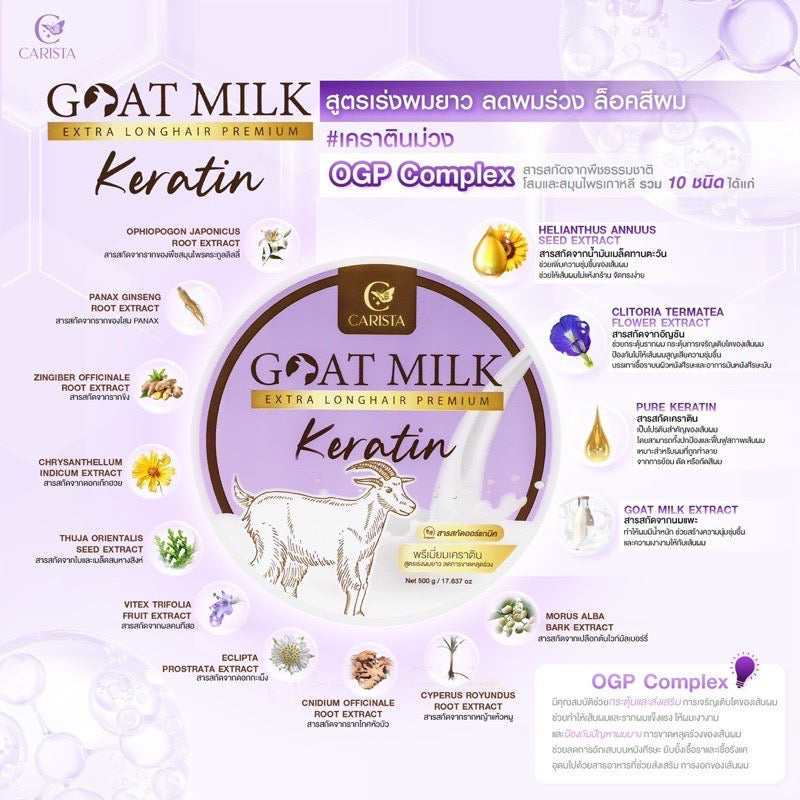 CARISTA - GOAT MILK HAIRTREATMENT ( FOR EXTRA LONG HAIR)