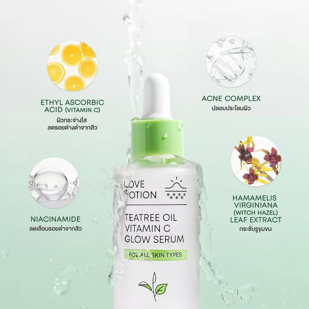 LOVE POTION TEATREE OIL VITAMIN C GLOW SERUM