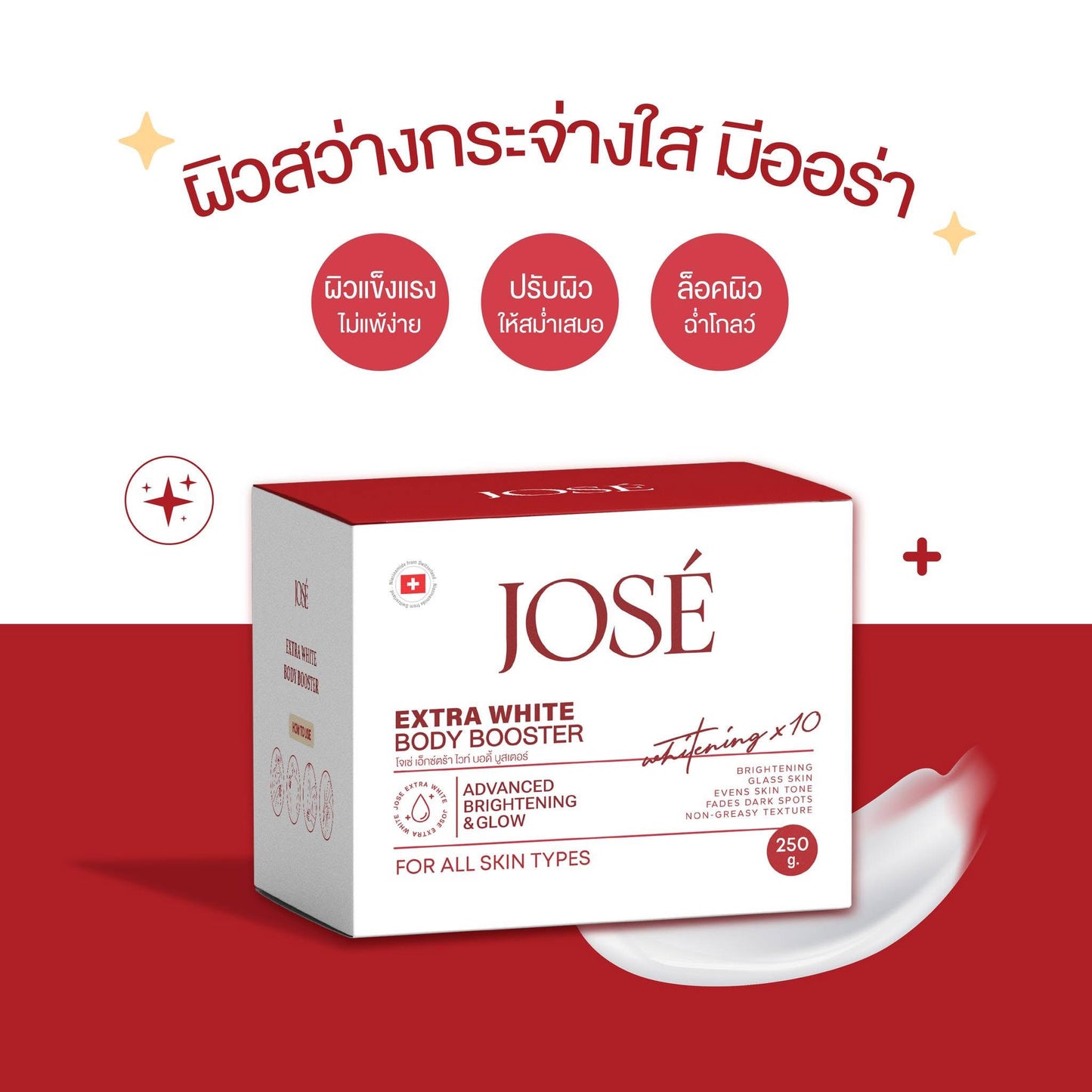 JOSÉ - WHITE PLUS BODY CREAM 250 g