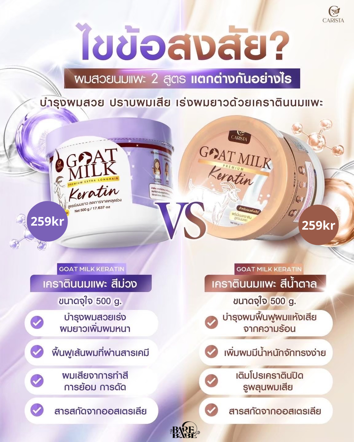 CARISTA - GOAT MILK HAIRTREATMENT
