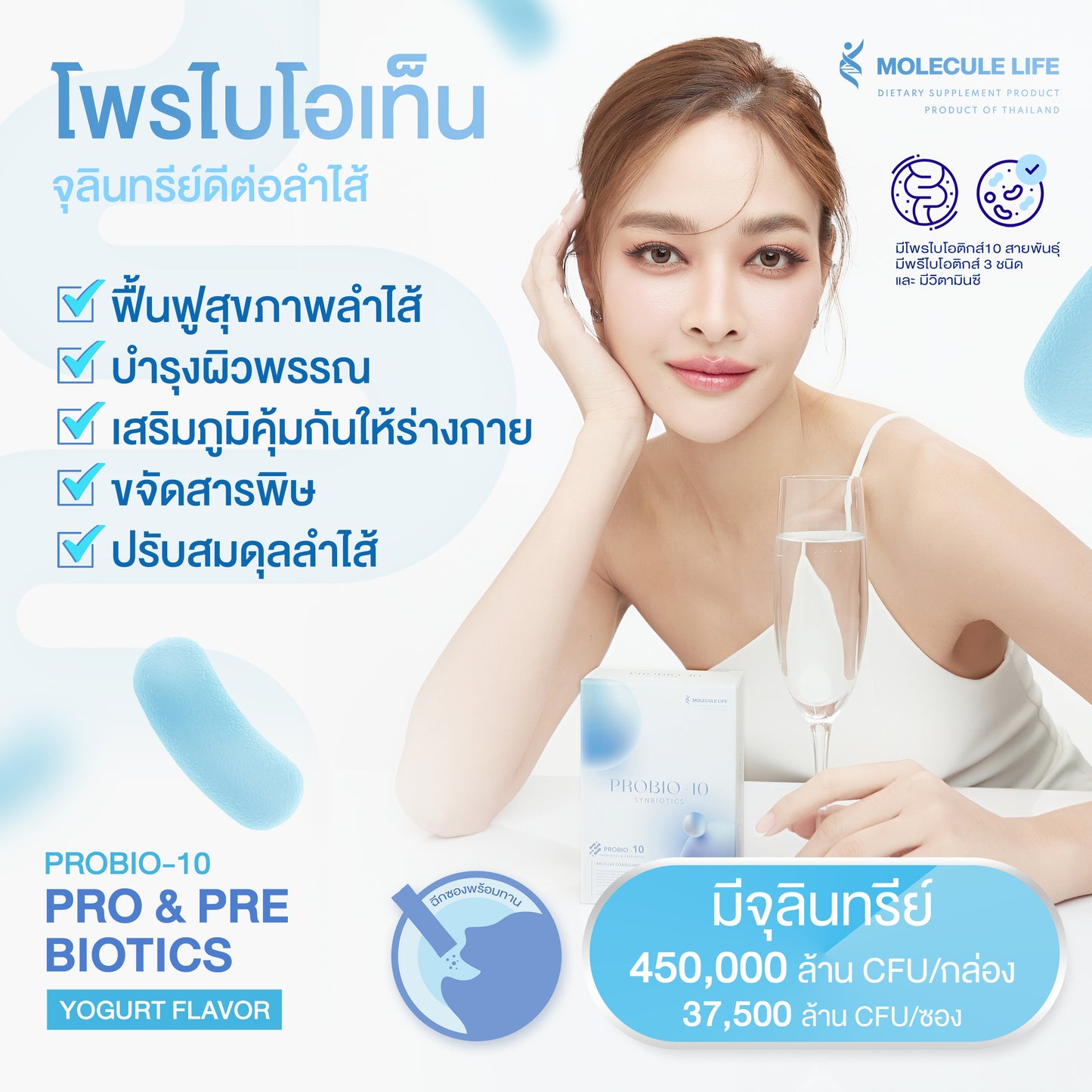 MOLECULE LIFE - PROBIO 10 SYNBIOTICS