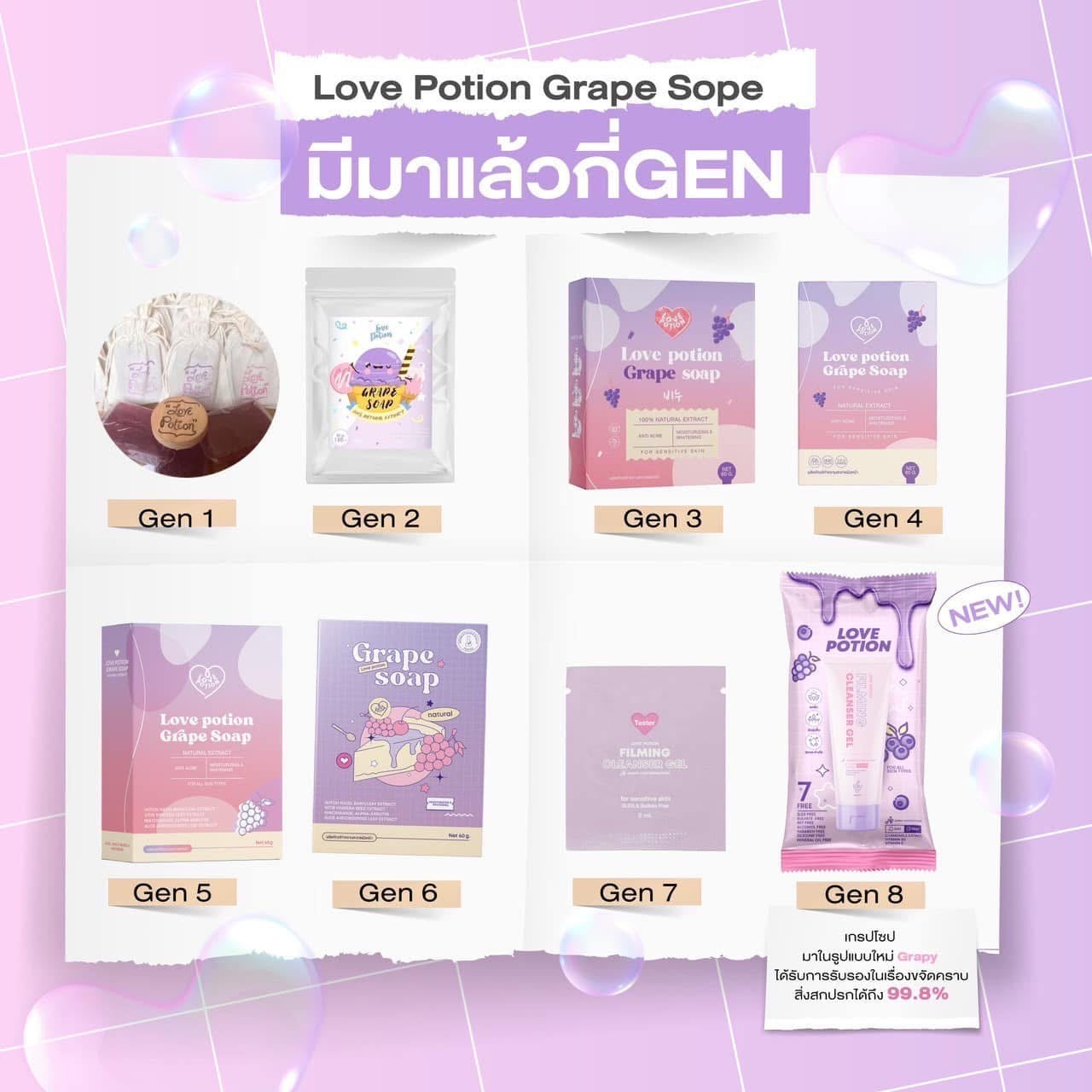 LOVE POTION - GRAPY FILMING CLEANSER GEL