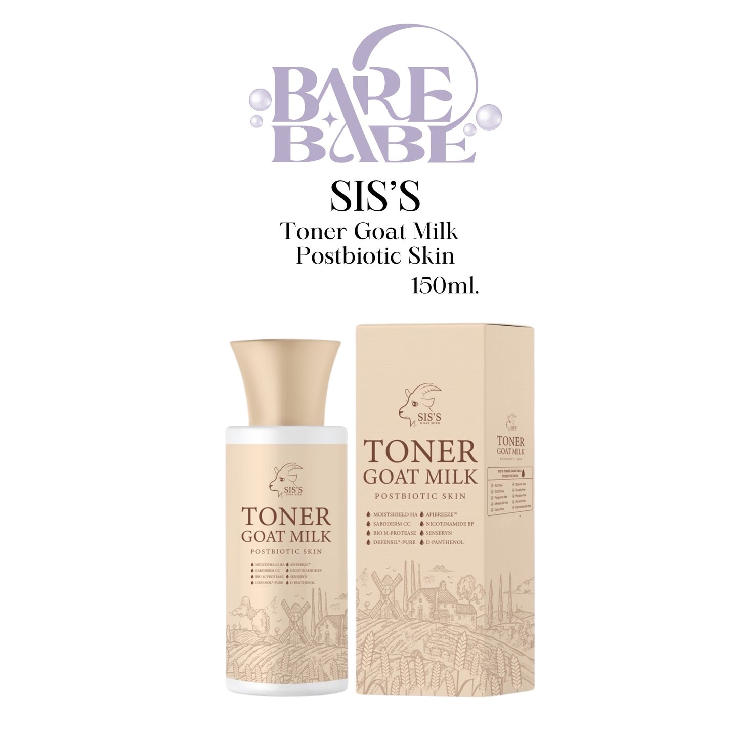 SIS’S - TONER GOAT MILK PREBIOTIC SKIN