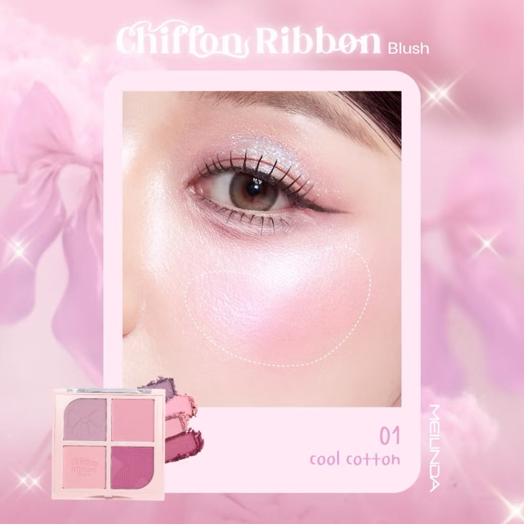 MEILINDA - CHIFFON RIBBON BLUSH