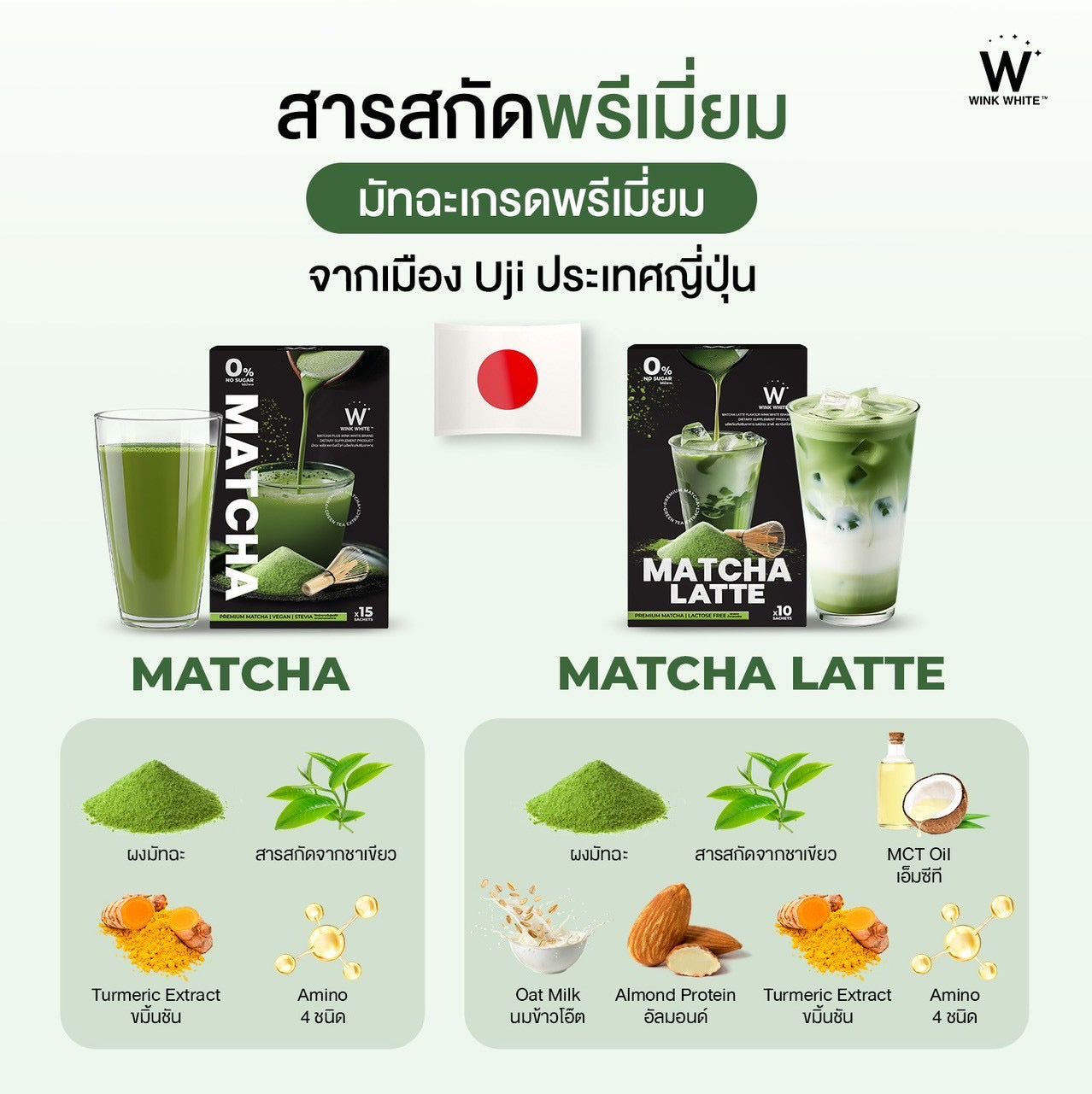WINK WHITE - MATCHA / MATCHA LATTE