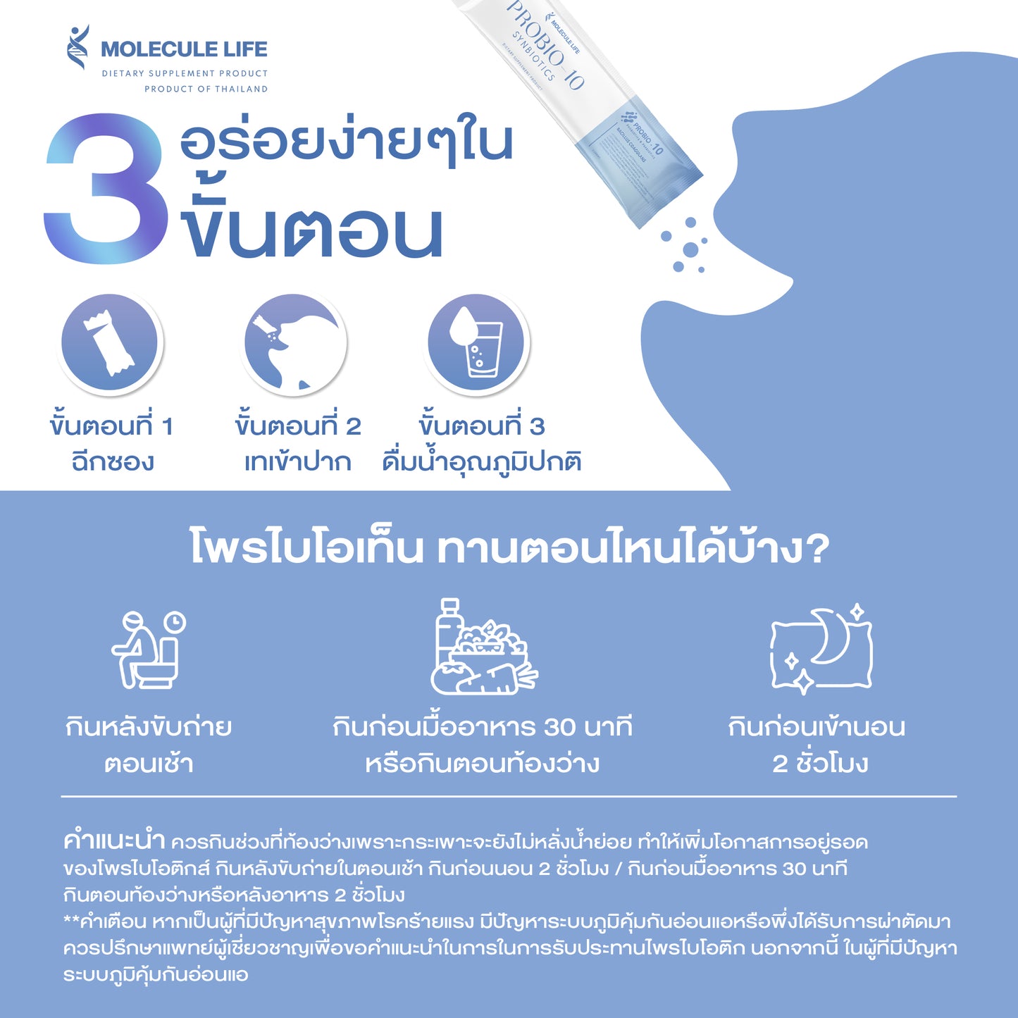 MOLECULE LIFE - PROBIO 10 SYNBIOTICS