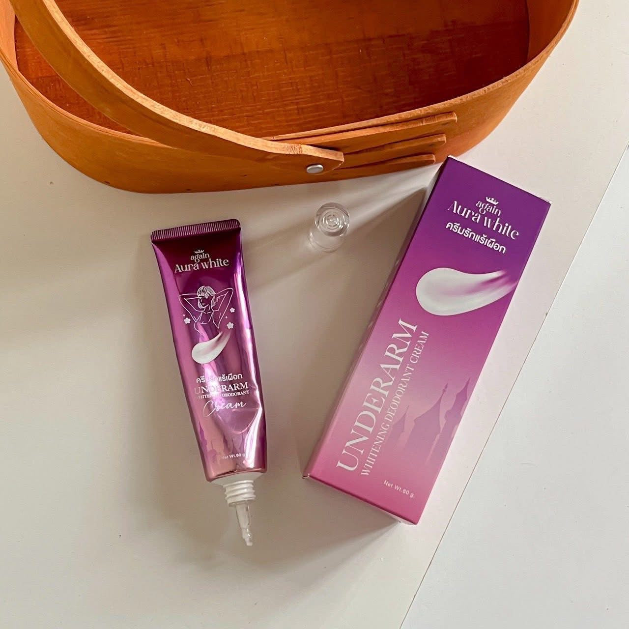 AGAIN AURA WHITE - UNDERARM WHITENING DEODORANT CREAM