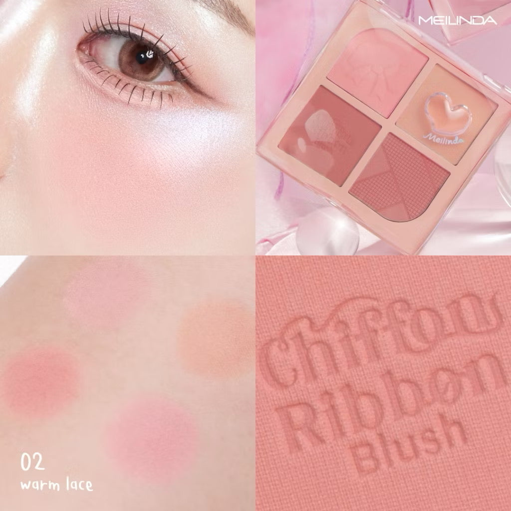MEILINDA - CHIFFON RIBBON BLUSH