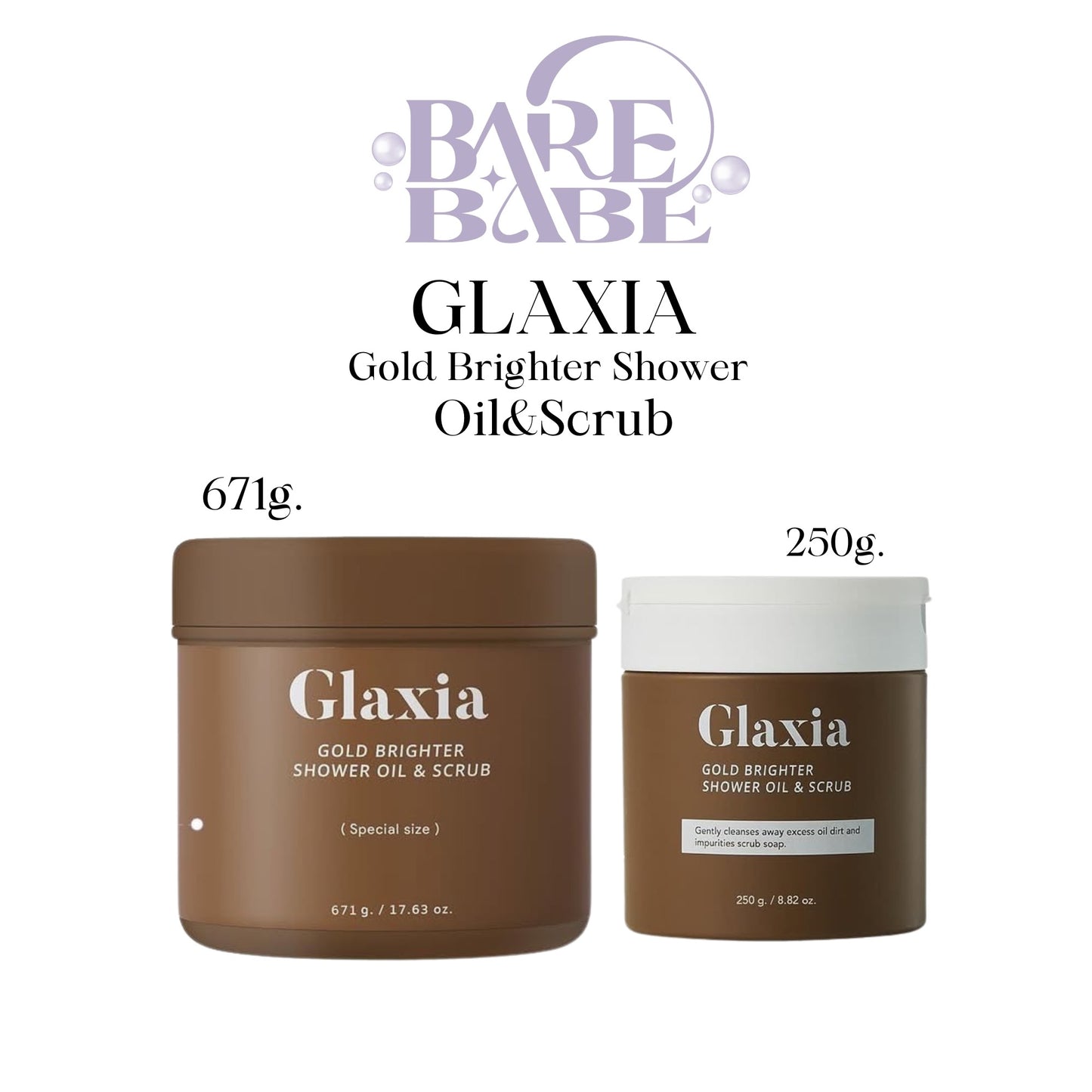 GLAXIA - GOLD BRIGHTER SHOWER OIL & SCRUB