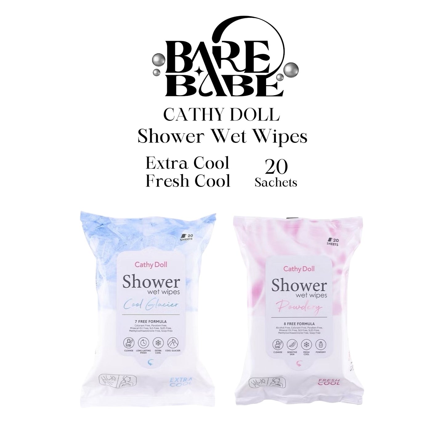 CATHY DOLL - SHOWER WET WIPES