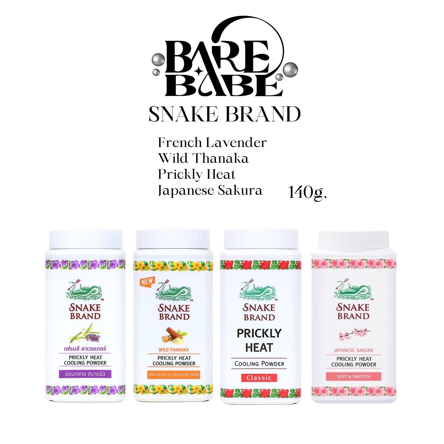 SNAKE BRAND - COOLING POWDER 140g
