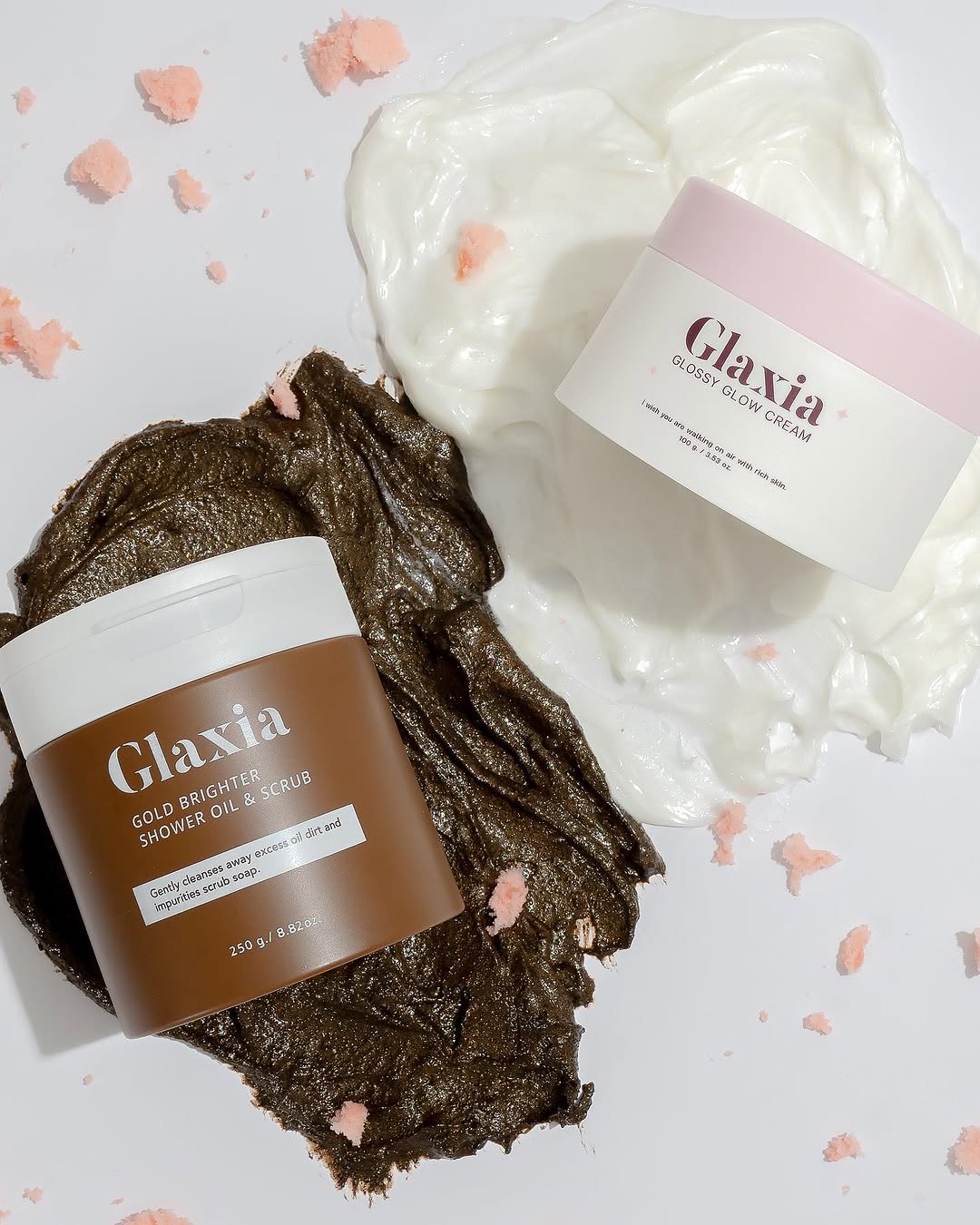 GLAXIA - GOLD BRIGHTER SHOWER OIL & SCRUB