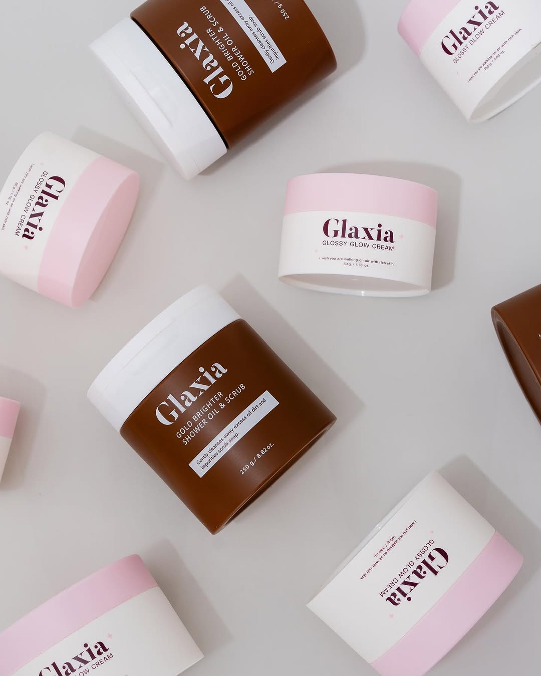 GLAXIA - GOLD BRIGHTER SHOWER OIL & SCRUB