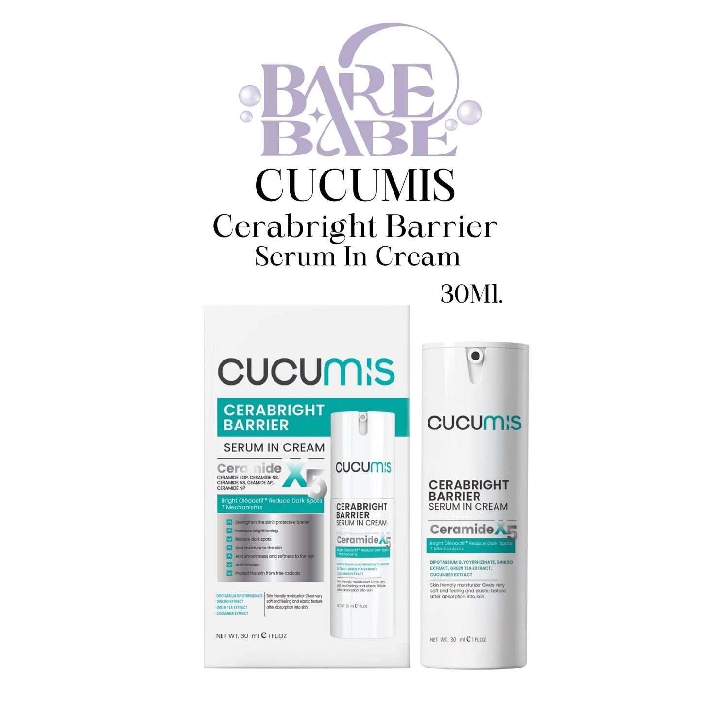 CUCUMIS CERABRIGHT BARRIER SERUM IN CREAM ( PRE-ORDER )