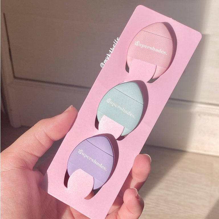 SUPERSHADES - MINI CUSHION PUFF 3 PCS