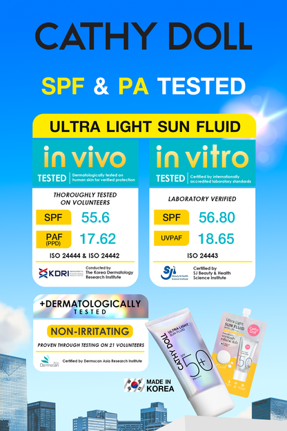 CATHY DOLL-ULTRA LIGHT SUN FLUID SPF50+PA++++