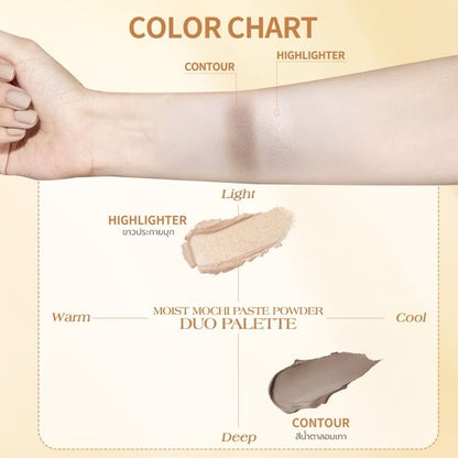 BARENBLISS - MOCHI PASTE POWDER DUO PALETTE CONTOUR & HIGHLIGHT