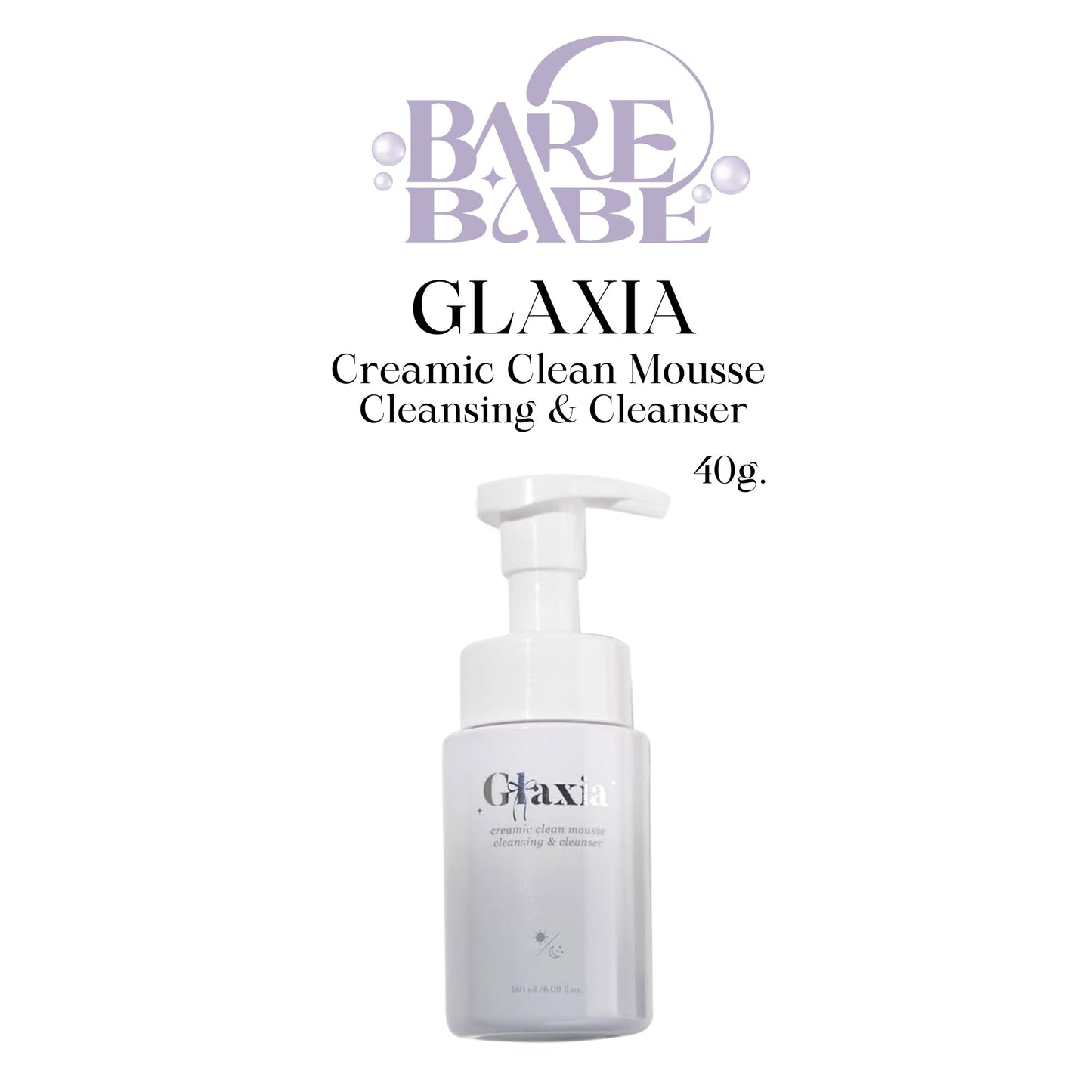 GLAXIA - CREAMIE CLEAN MOUSSE CLEANSING & CLEANSER 180.ml