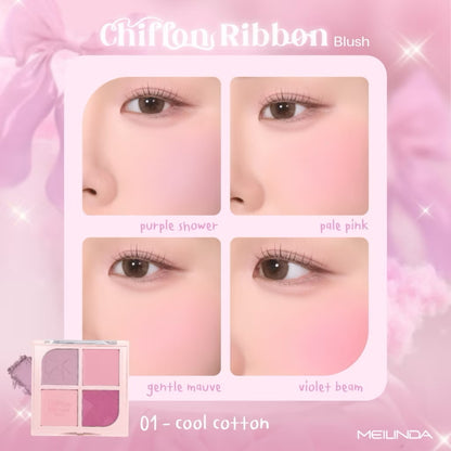MEILINDA - CHIFFON RIBBON BLUSH