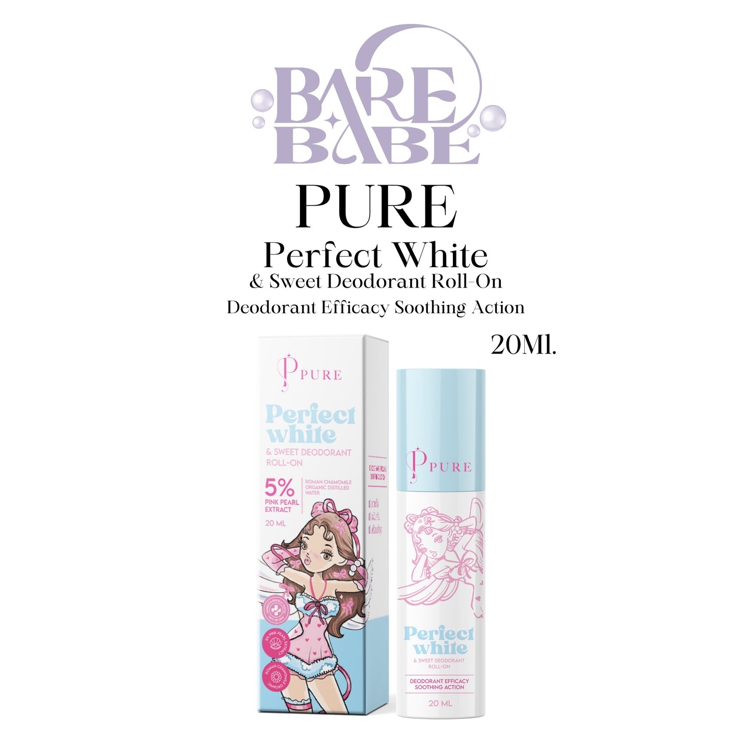 PURE - PERFECT WHITE & SWEET DEODORANT ROLL-ON