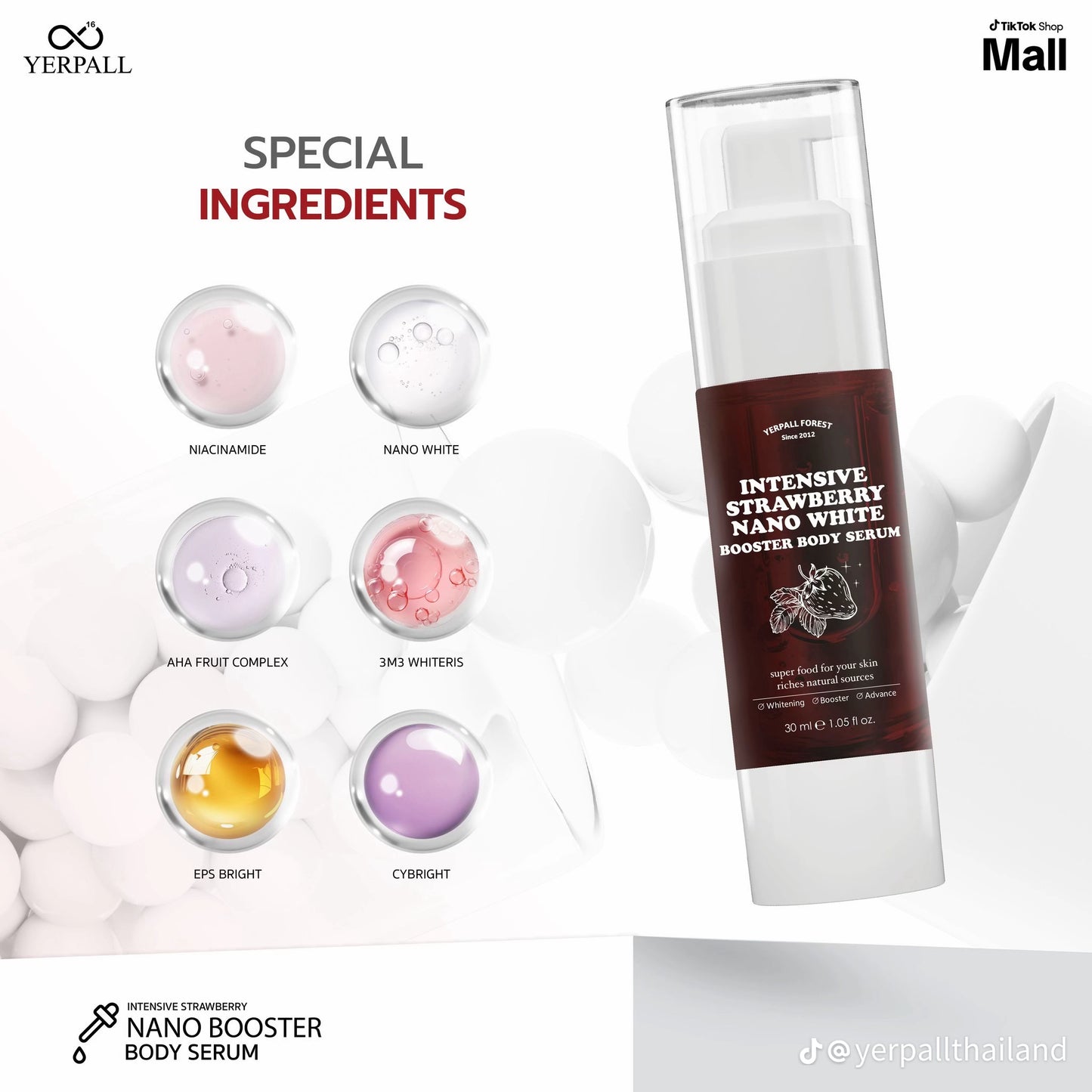 YERPALL - INTENSIVE STRAWBERRY NANO WHITE BOOSTER BODY SERUM