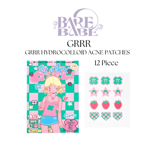 GRRR HYDROCOLLOID ACNE PATCHES 12 pcs: LUCKY GIRL