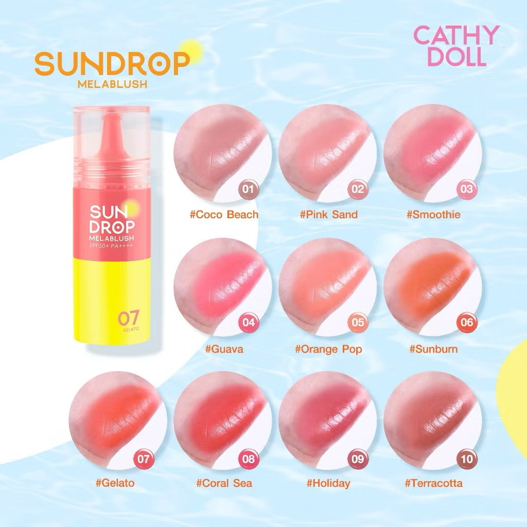CATHY DOLL-SUN DROP MELABLUSH/SPF50+PA++++