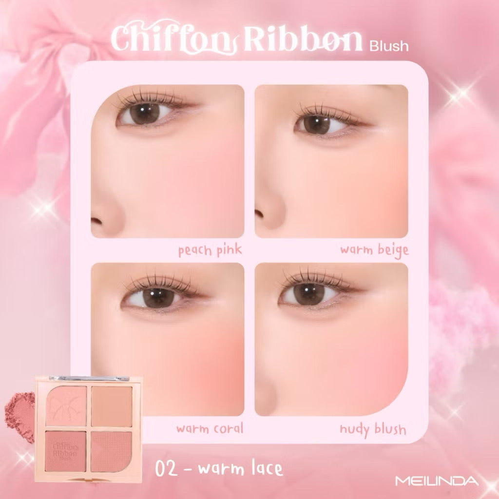 MEILINDA - CHIFFON RIBBON BLUSH