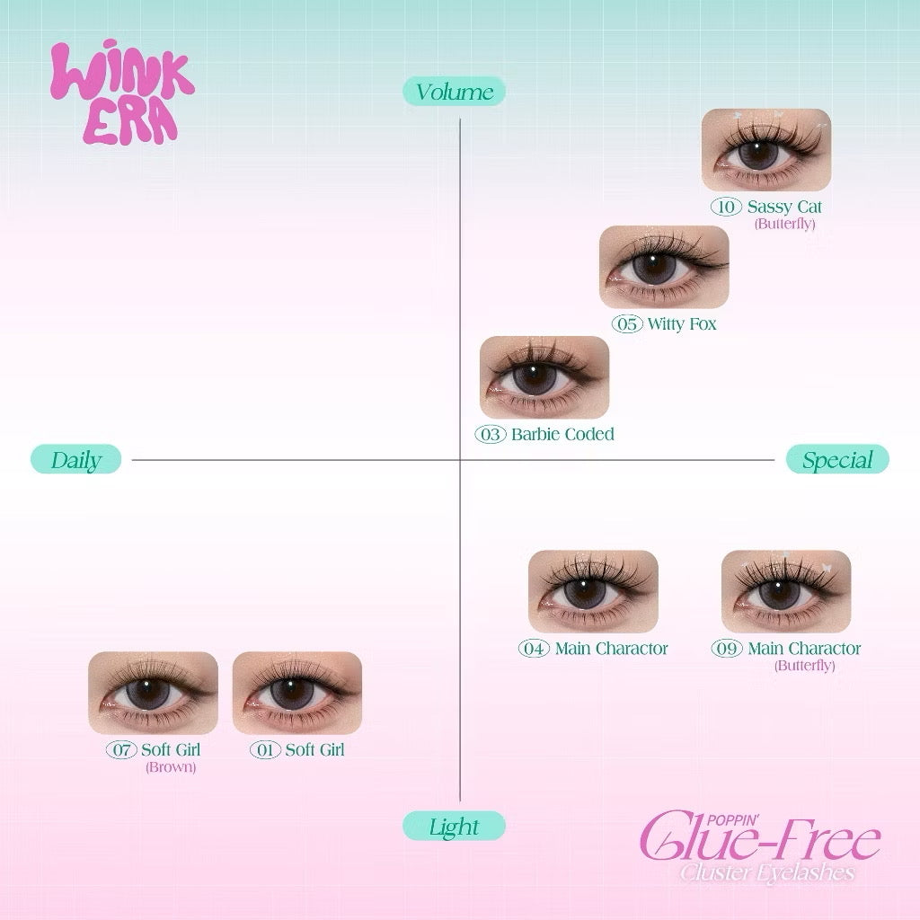 BARENBLISS - WINK ERA GLUE FREE CLUSTER EYELASHES