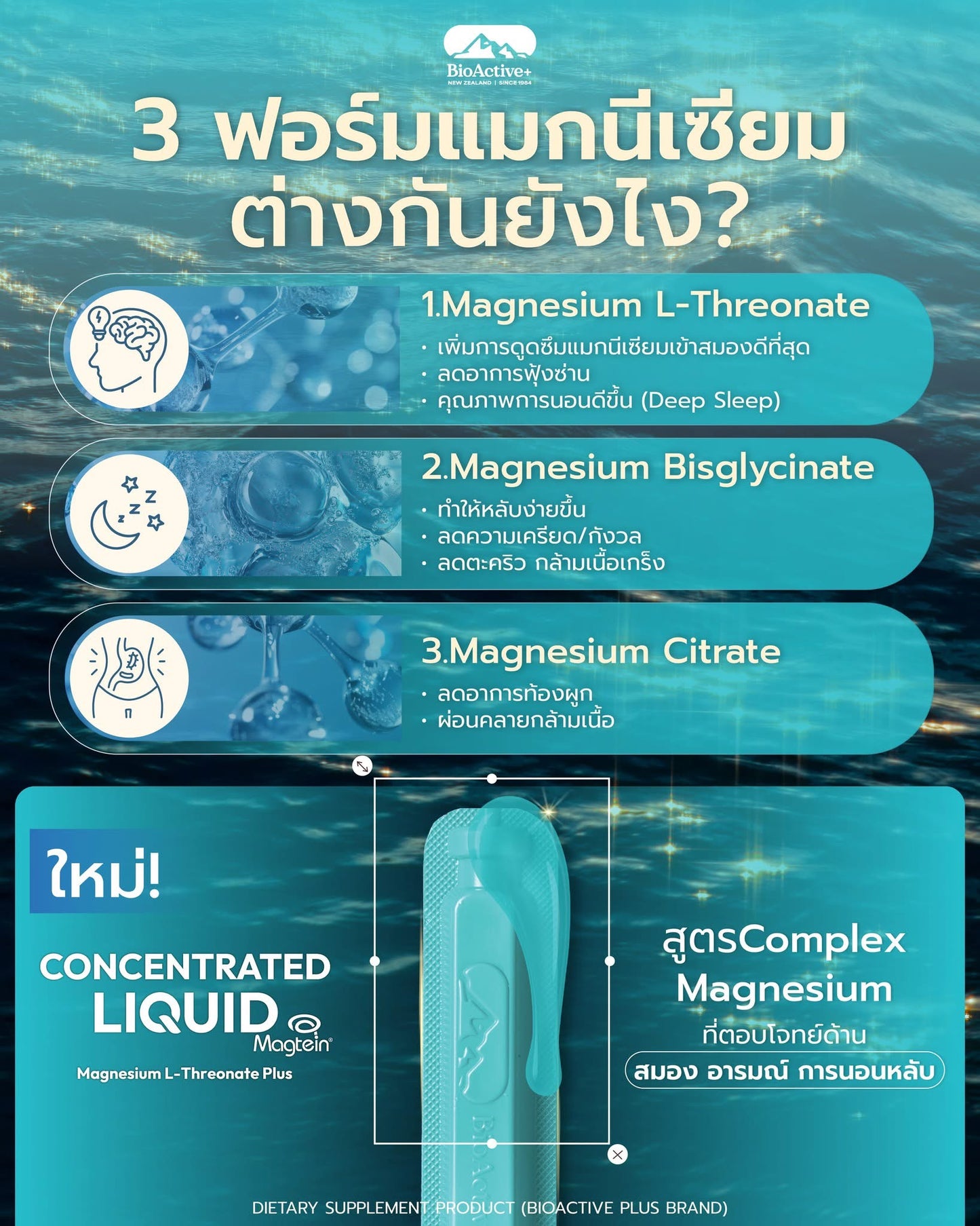 BIOACTIVE - CONCENTRATED LIQUID MAGTEIN