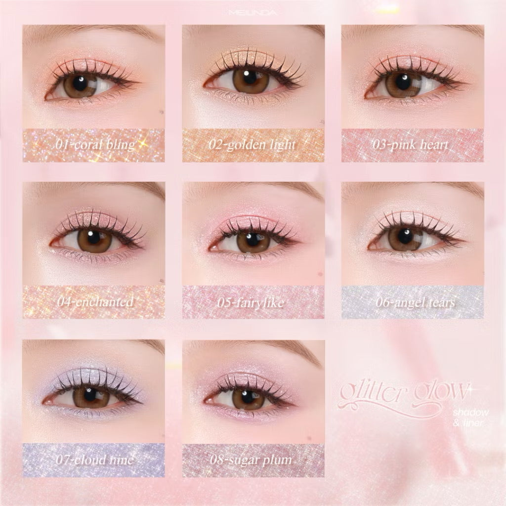 MEILINDA - GLITTER GLOW SHADOW AND LINER