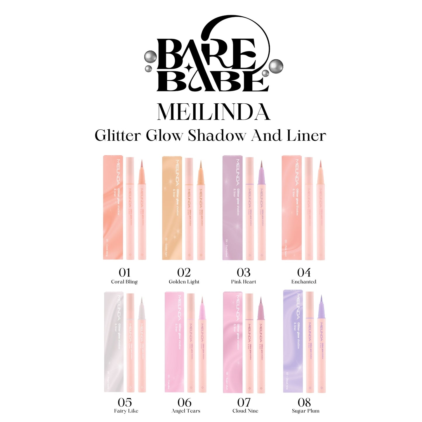 MEILINDA - GLITTER GLOW SHADOW AND LINER