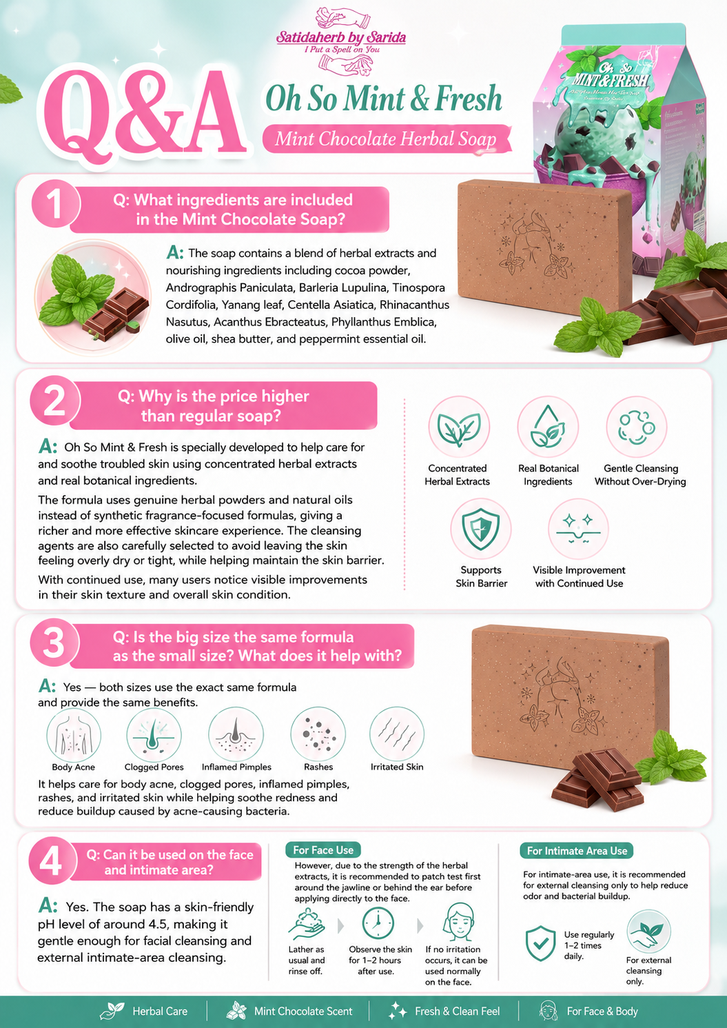 SATIDA- OH SO MINT & FRESH SOAP