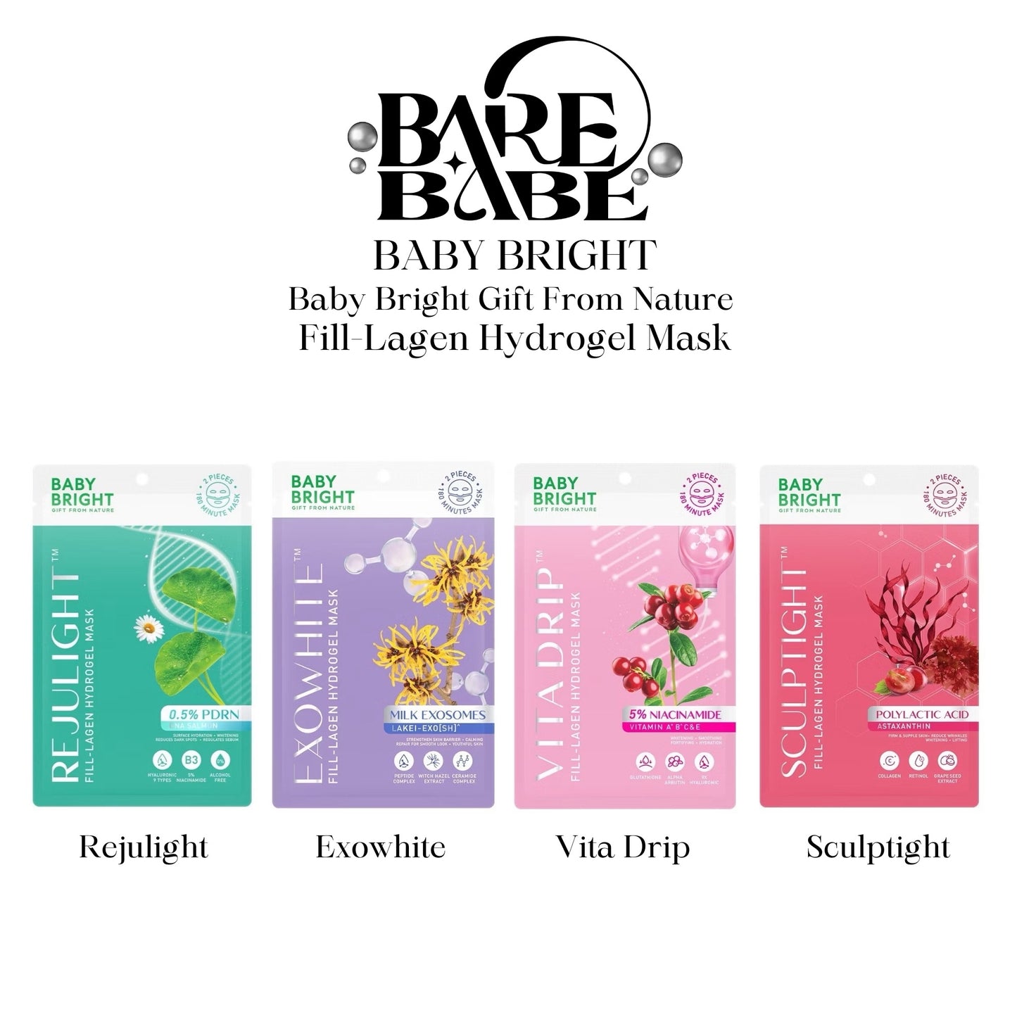 BABY BRIGHT-FILL LAGEN HYDROGEL MASK