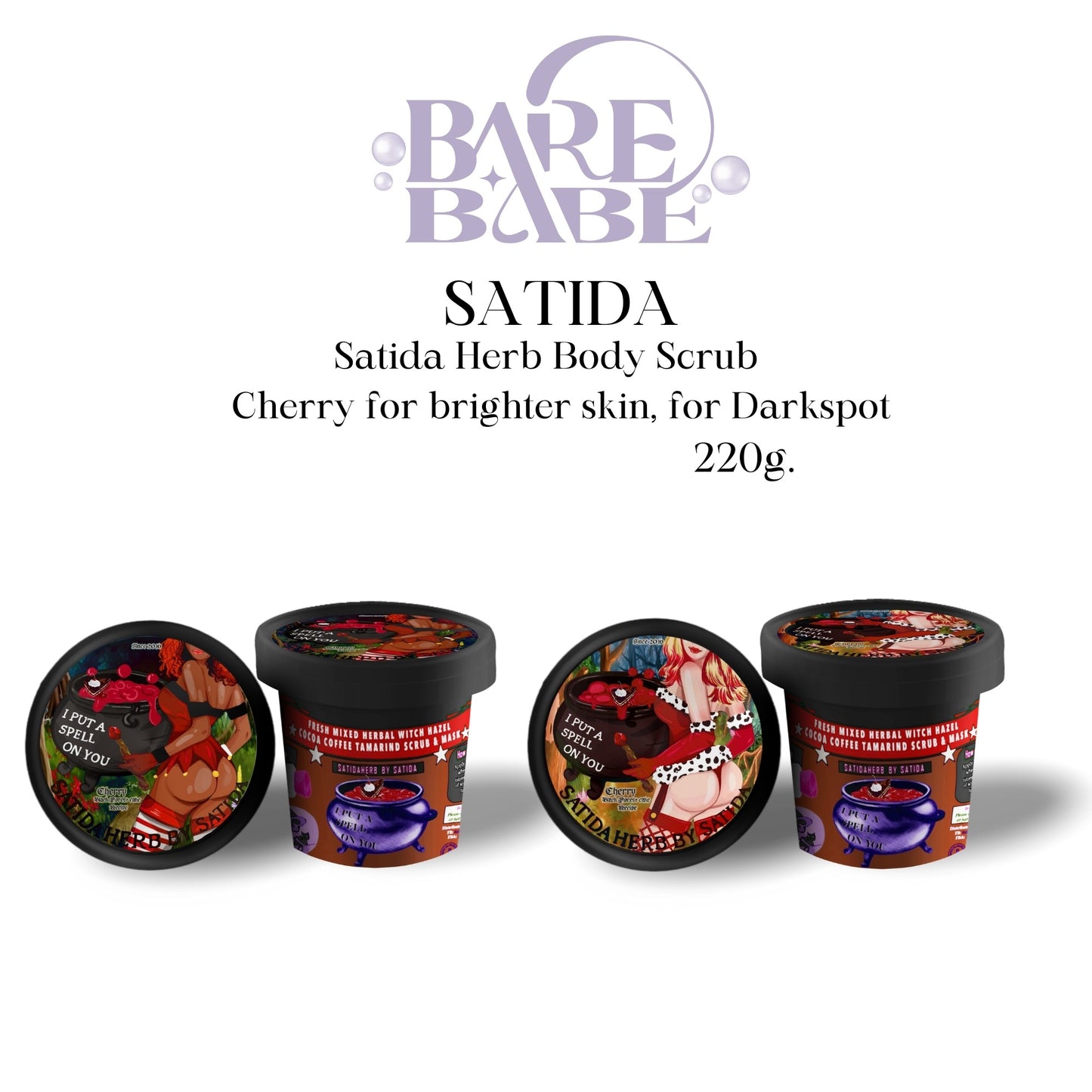 SATIDA HERB CHERRY BODY SCRUB