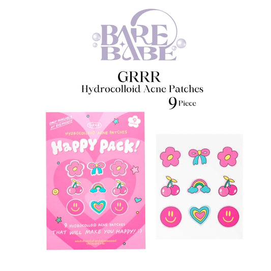 GRRR HYDROCOLLOID ACNE PATCHES 9 pcs : HAPPY PACK