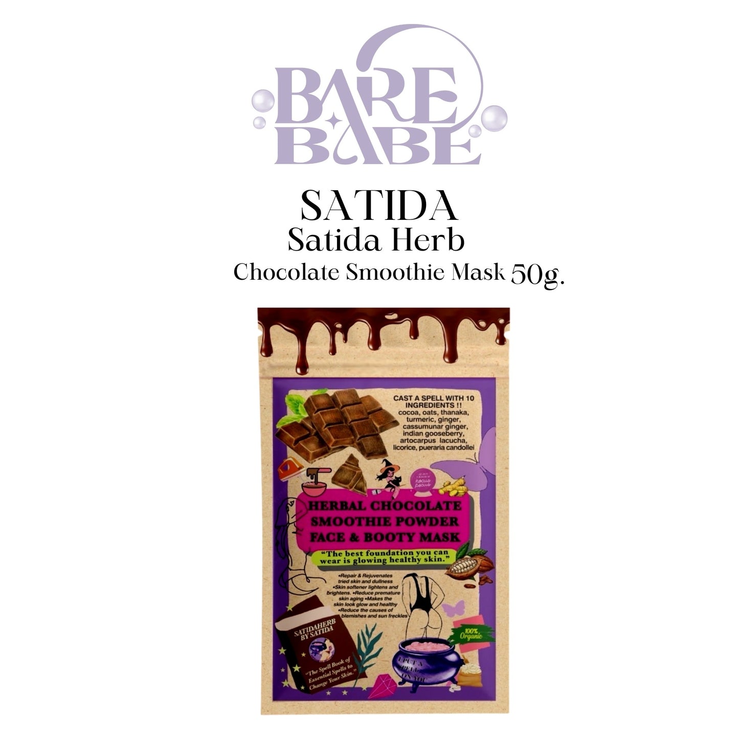 SATIDA HERB CHOCOLATE SMOOTHIE MASK