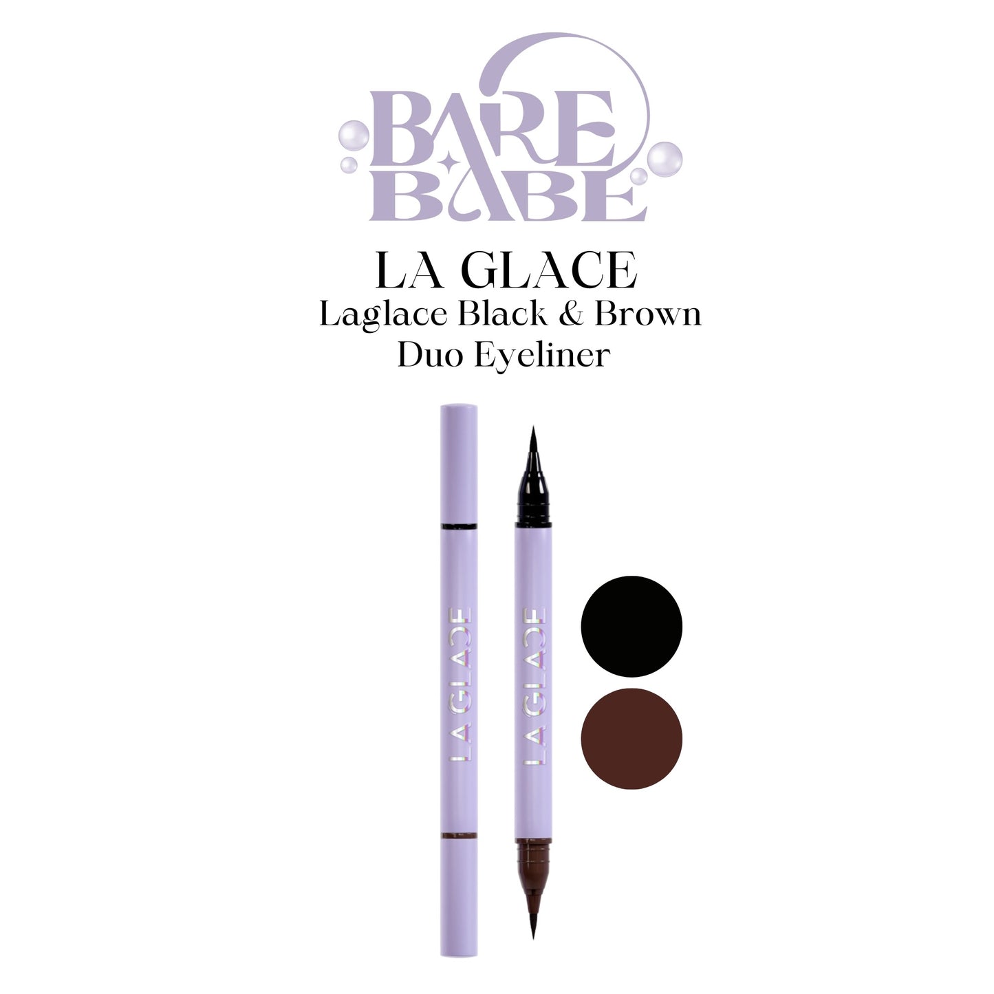 LA GLACE BLACK & BROWN EYELINER